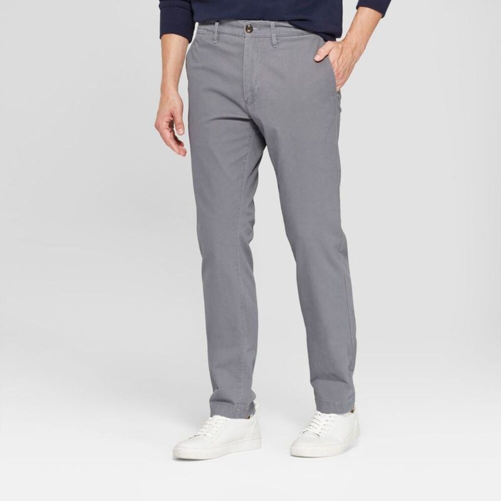 Men's Every Wear Cotton Stretch Slim Fit Chino Pants - Gray 31x30